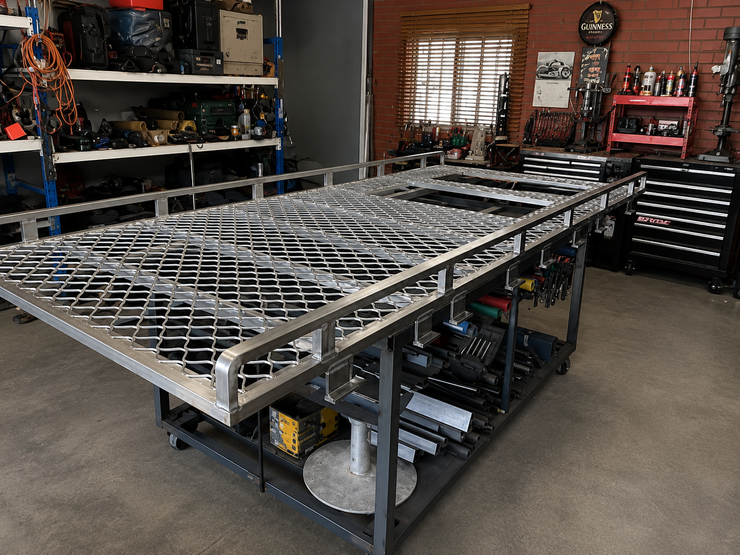 Custom aluminium roof rack fabricated by GMR Welding in Melbourne